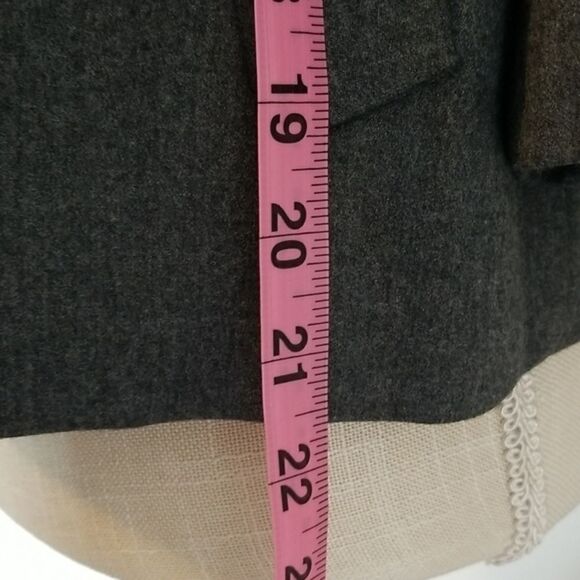 Talbots Women's Vintage two piece midi Dress and Blazer vintage suit dark‎ grey - Picture 13 of 16